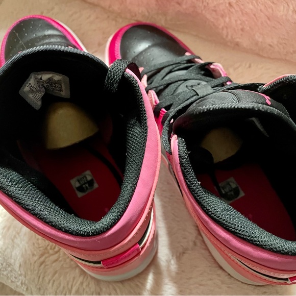 Pink and Black High-Top Sneakers - Picture 6 of 6